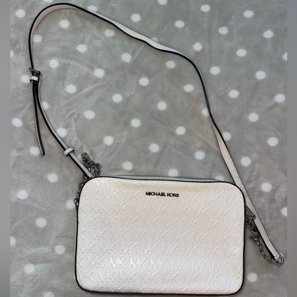 Michael Kors Jet Set Large Printed Logo Crossbody Bag